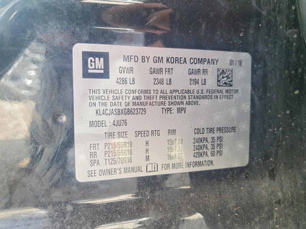 2016 BUICK ENCORE