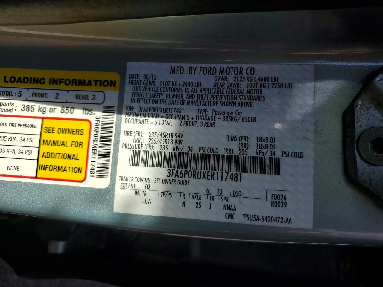 2014 FORD FUSION