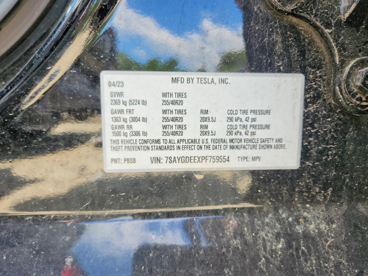 2023 TESLA MODEL Y