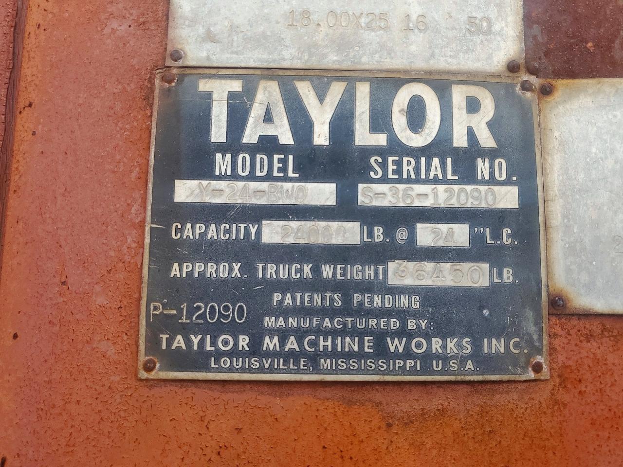 1974 TAYLOR CONSTRUCTI