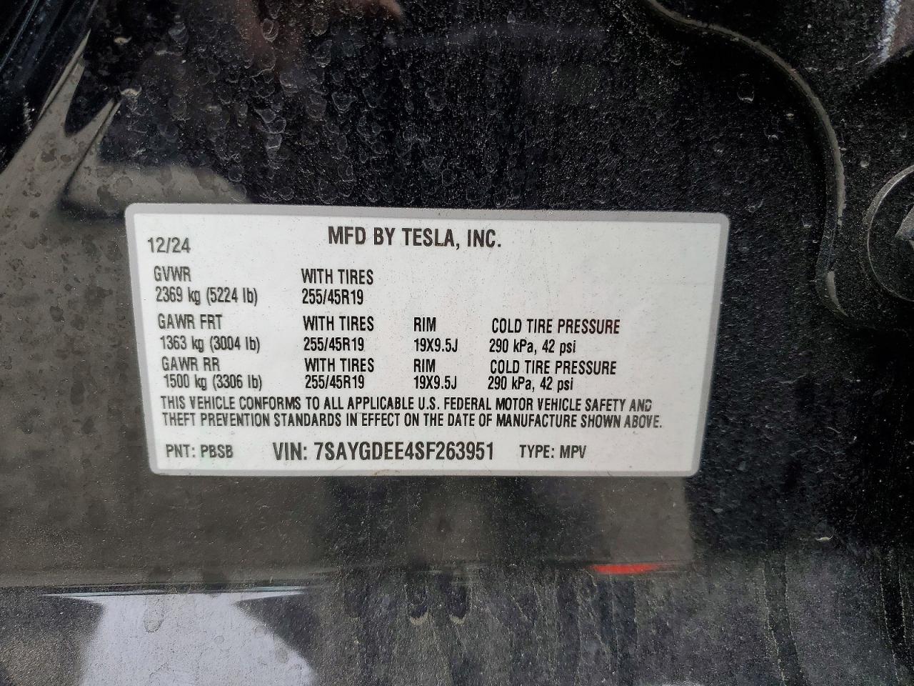 2025 TESLA MODEL Y