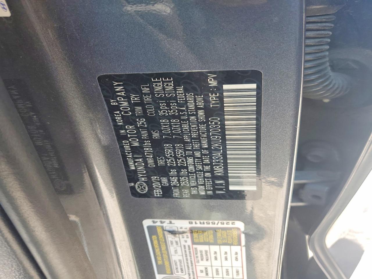 2019 HYUNDAI TUCSON