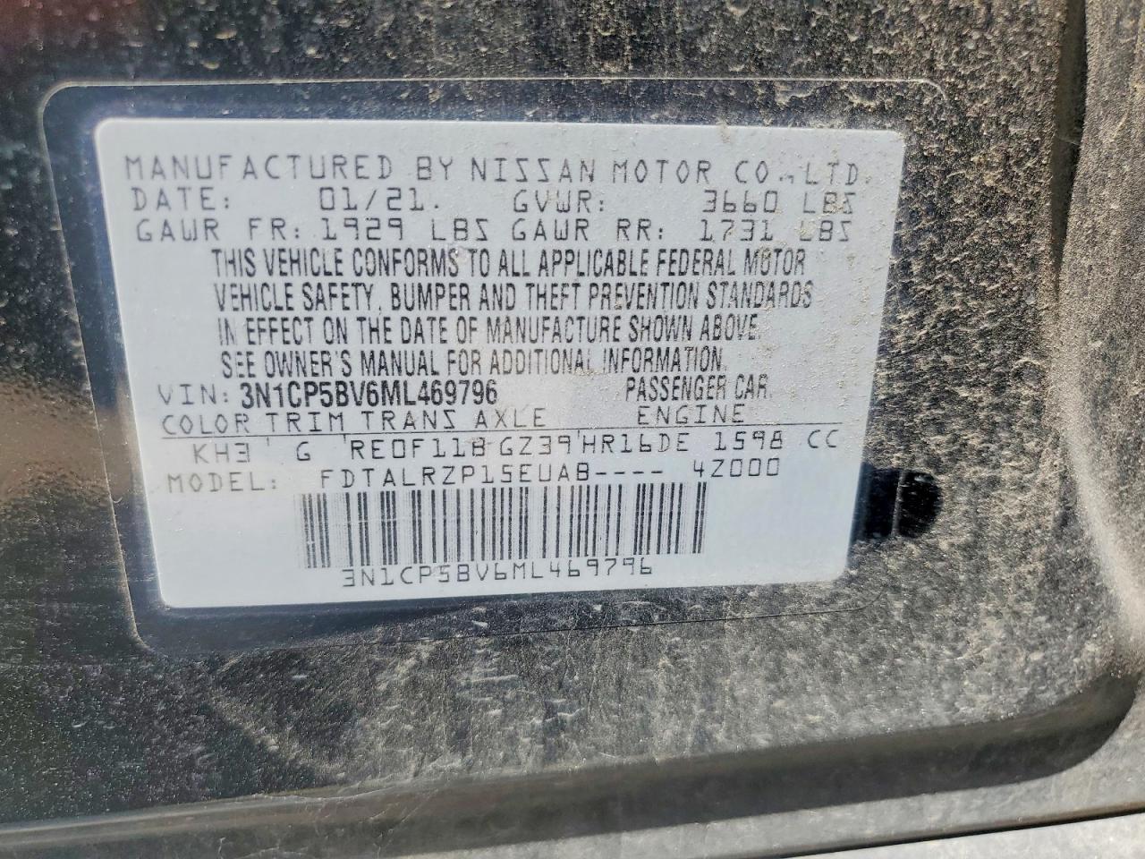 2021 NISSAN KICKS