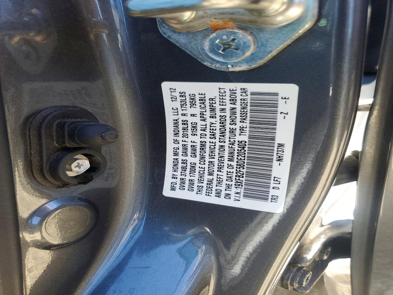 2013 HONDA CIVIC