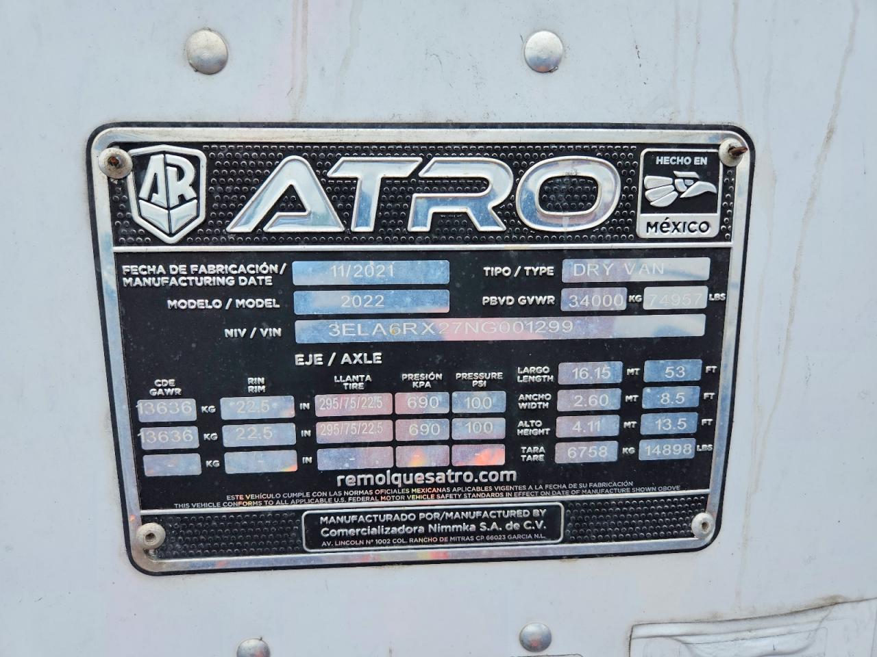 2022 ATRO UNKNOWN