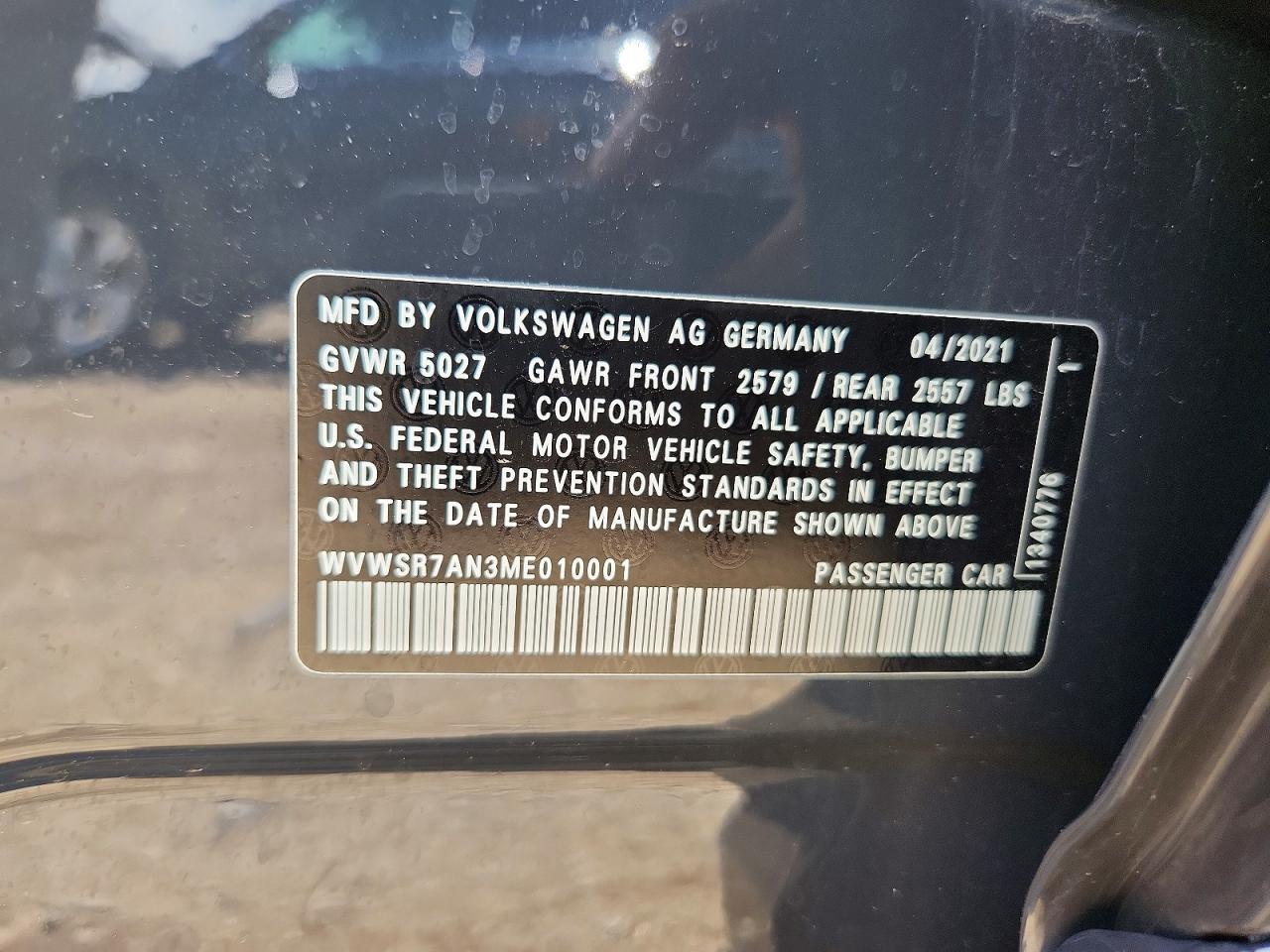 2021 VOLKSWAGEN ARTEON