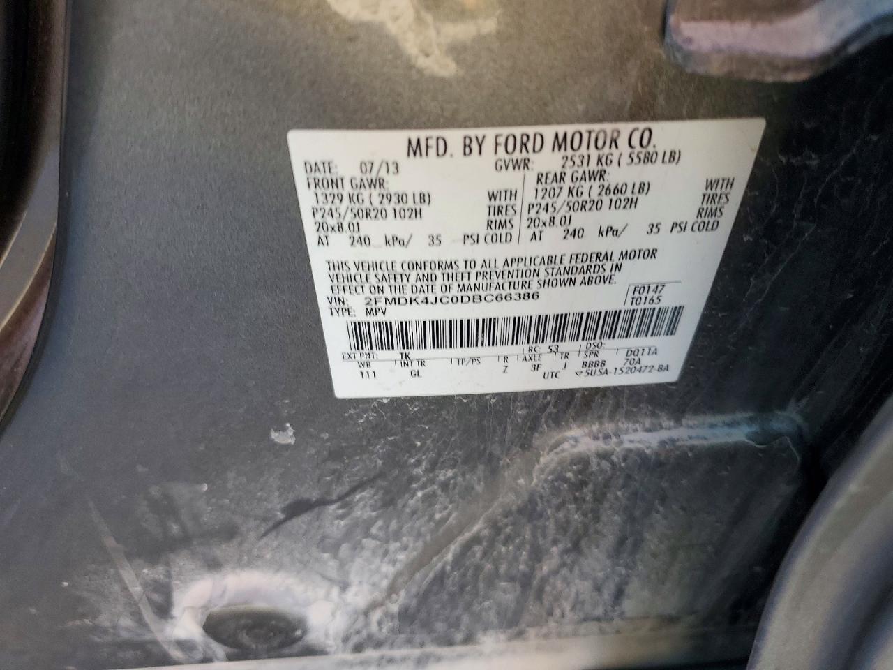 2013 FORD EDGE