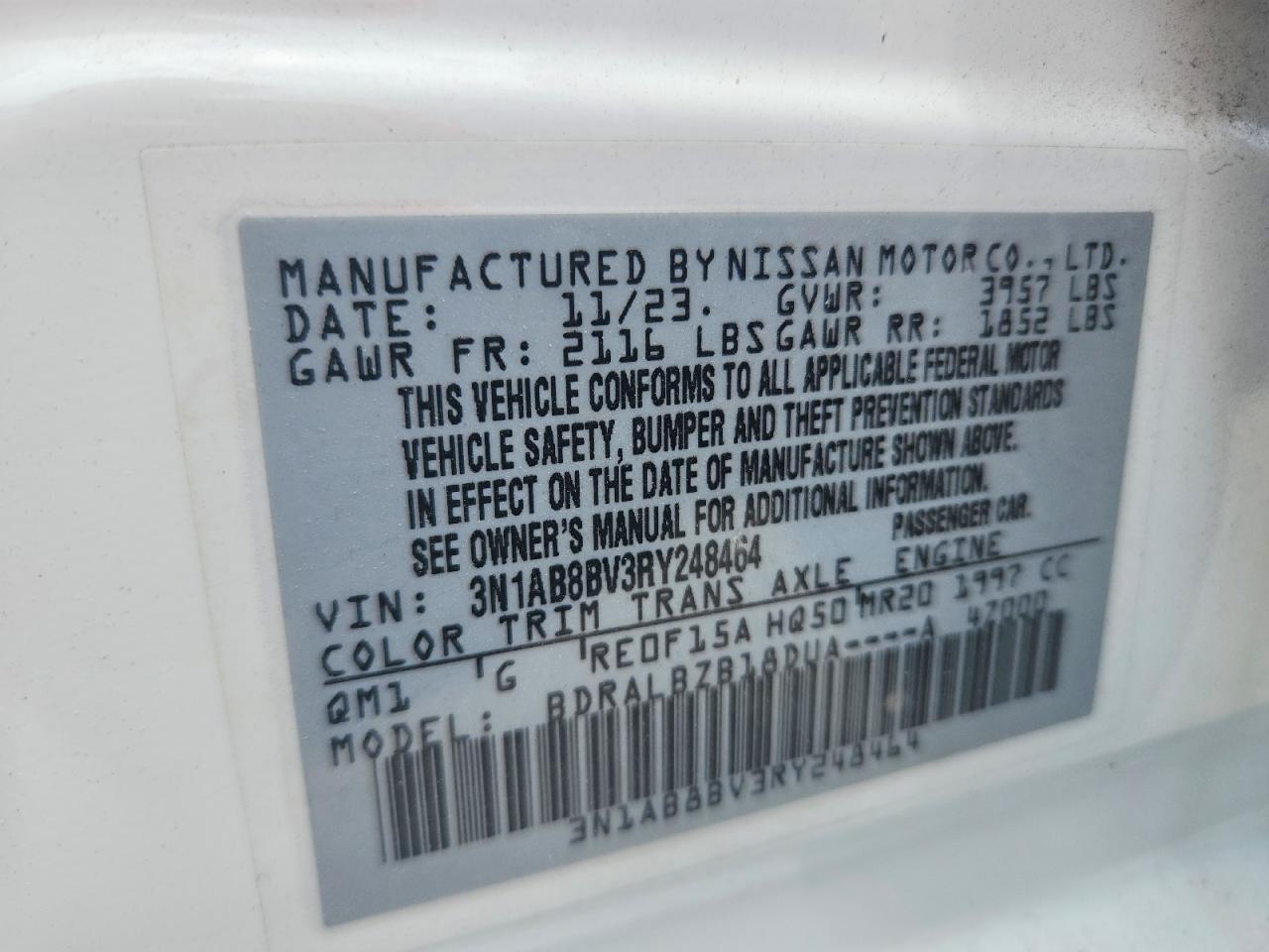 2024 NISSAN SENTRA
