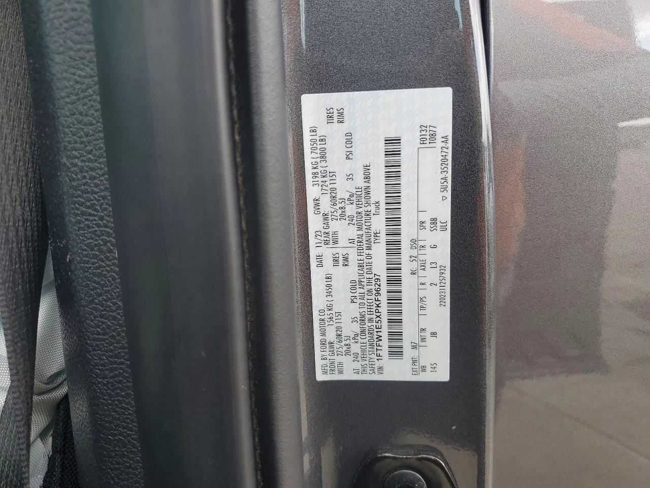 2023 FORD F150