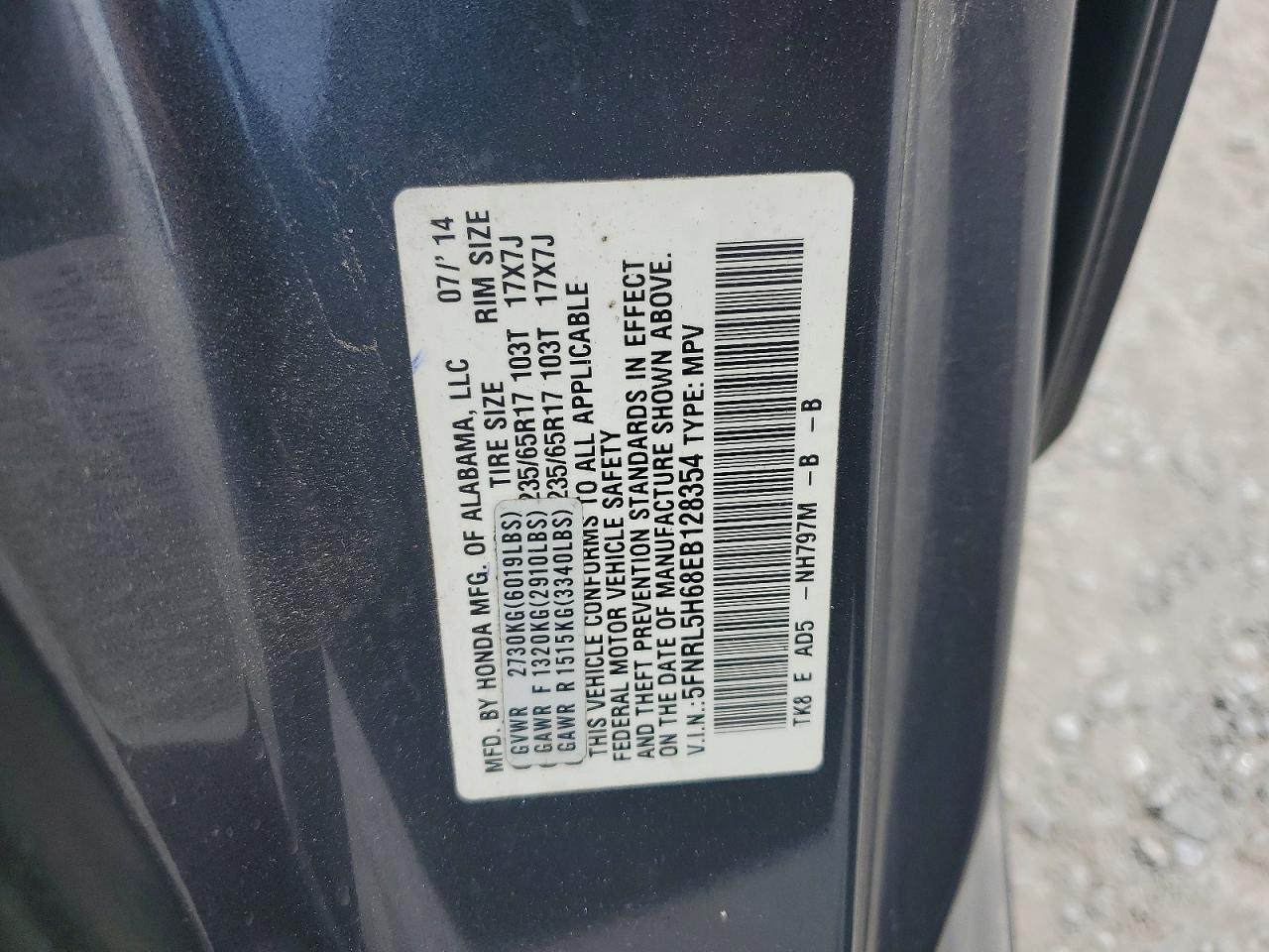 2014 HONDA ODYSSEY