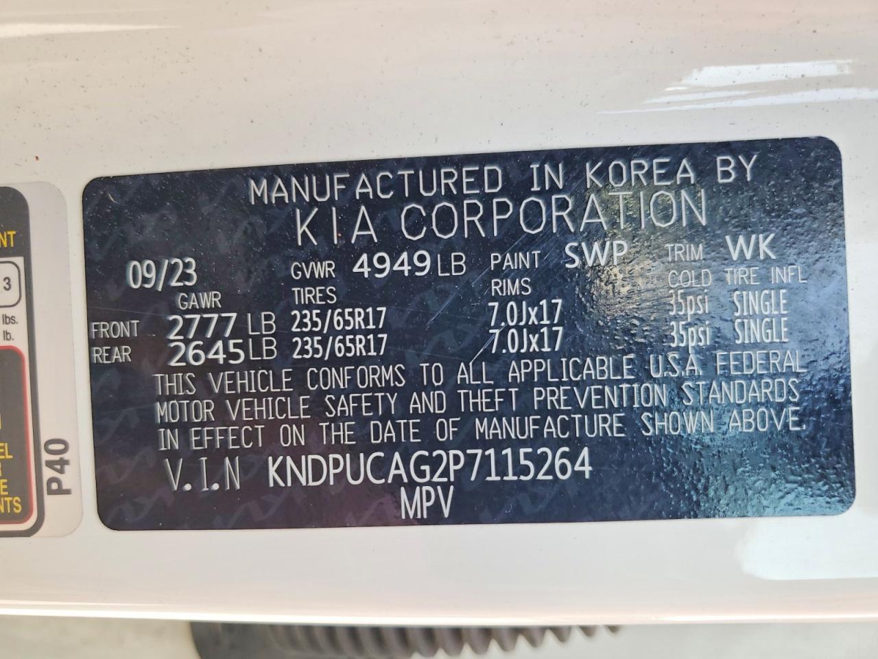 2023 KIA SPORTAGE