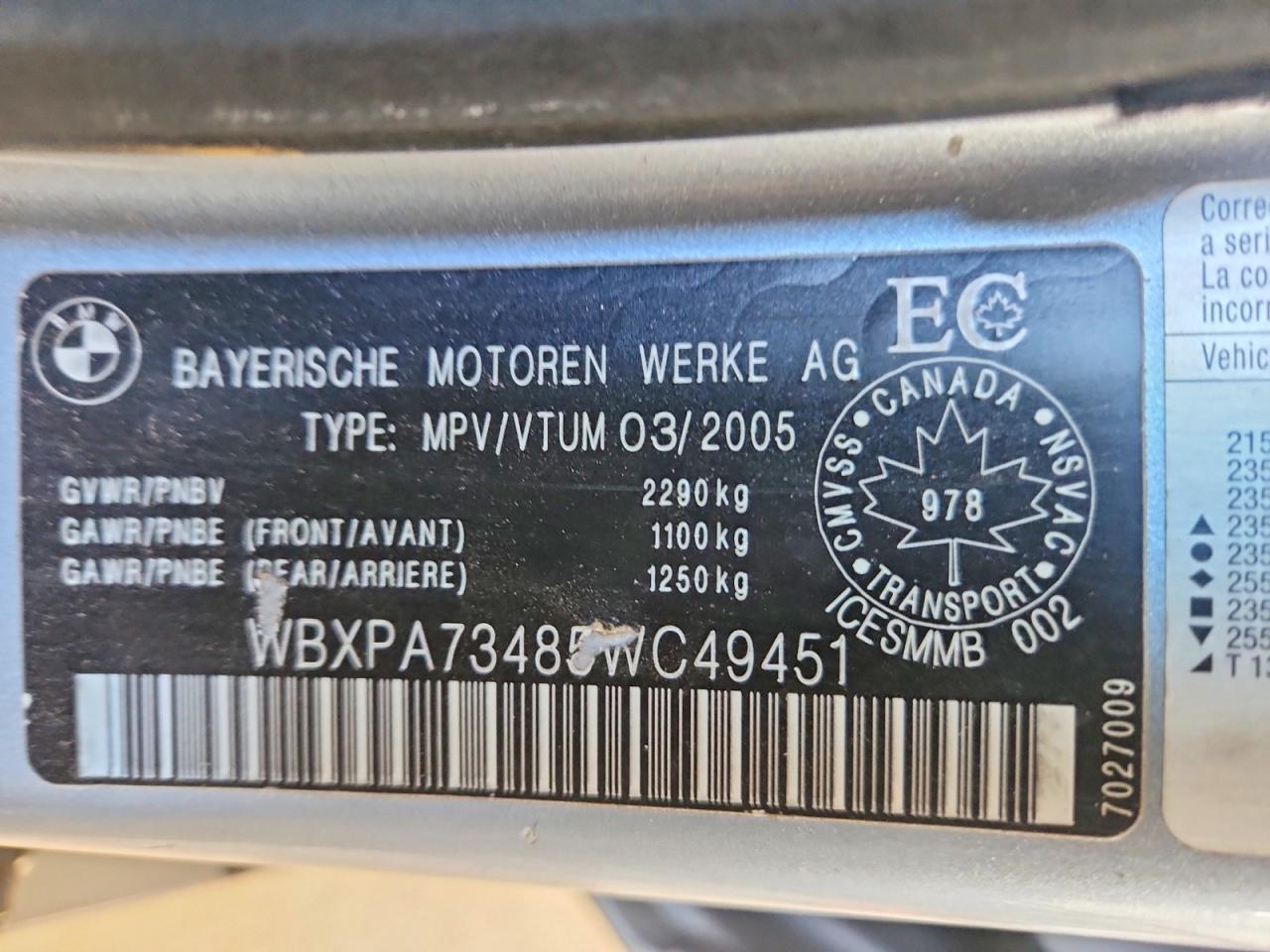 2005 BMW X3