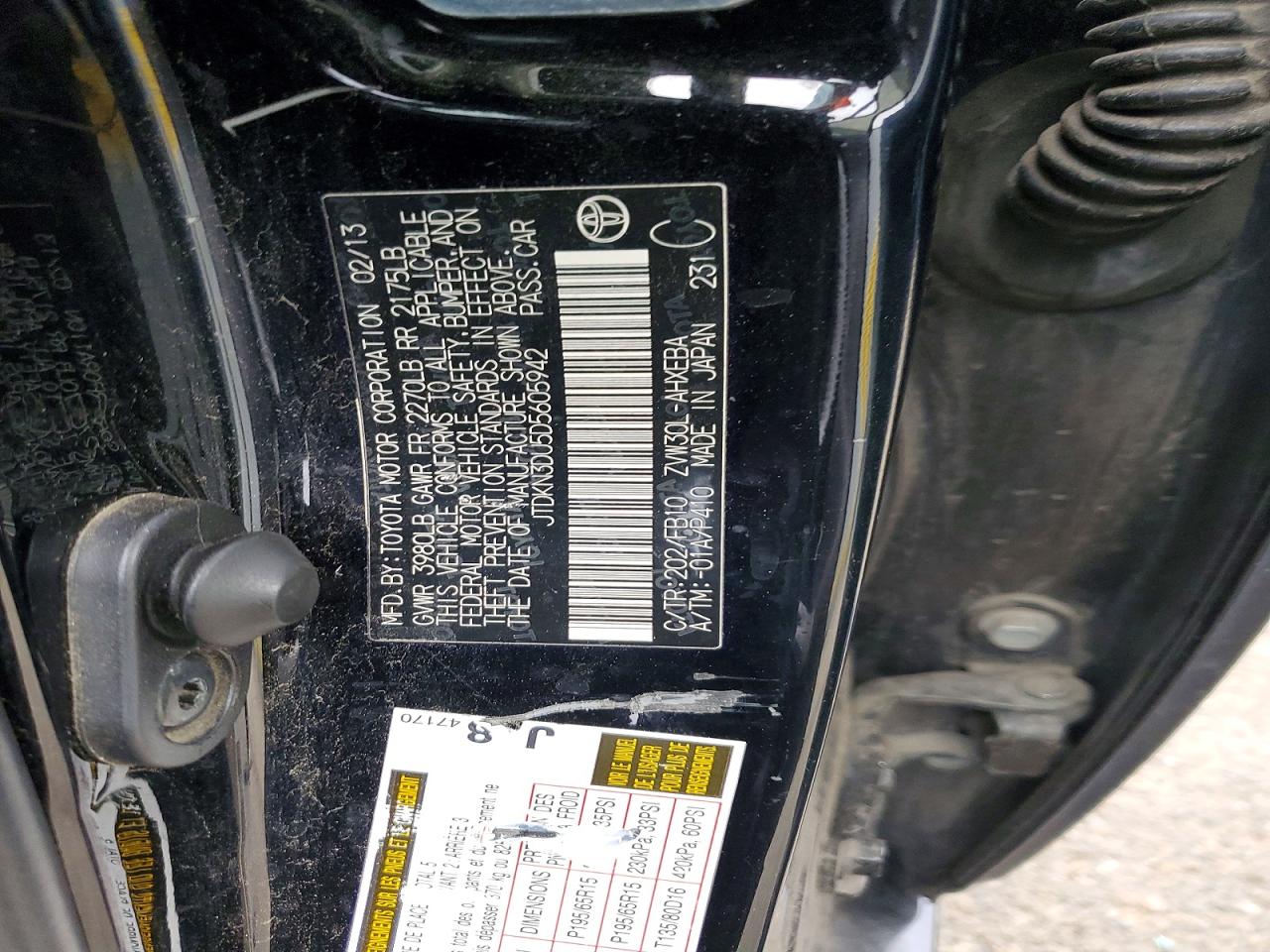 2013 TOYOTA PRIUS
