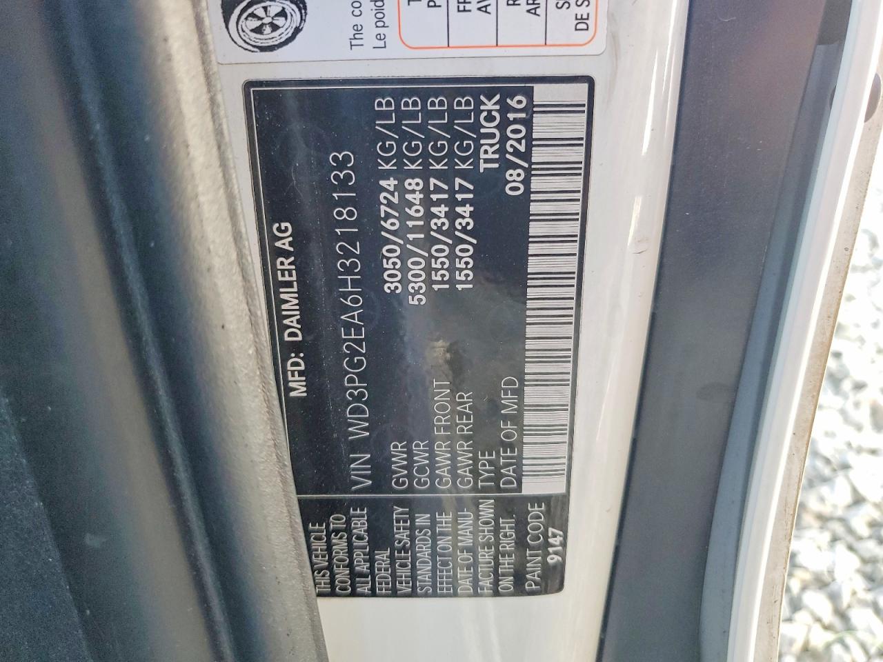 2017 MERCEDES BENZ METRIS
