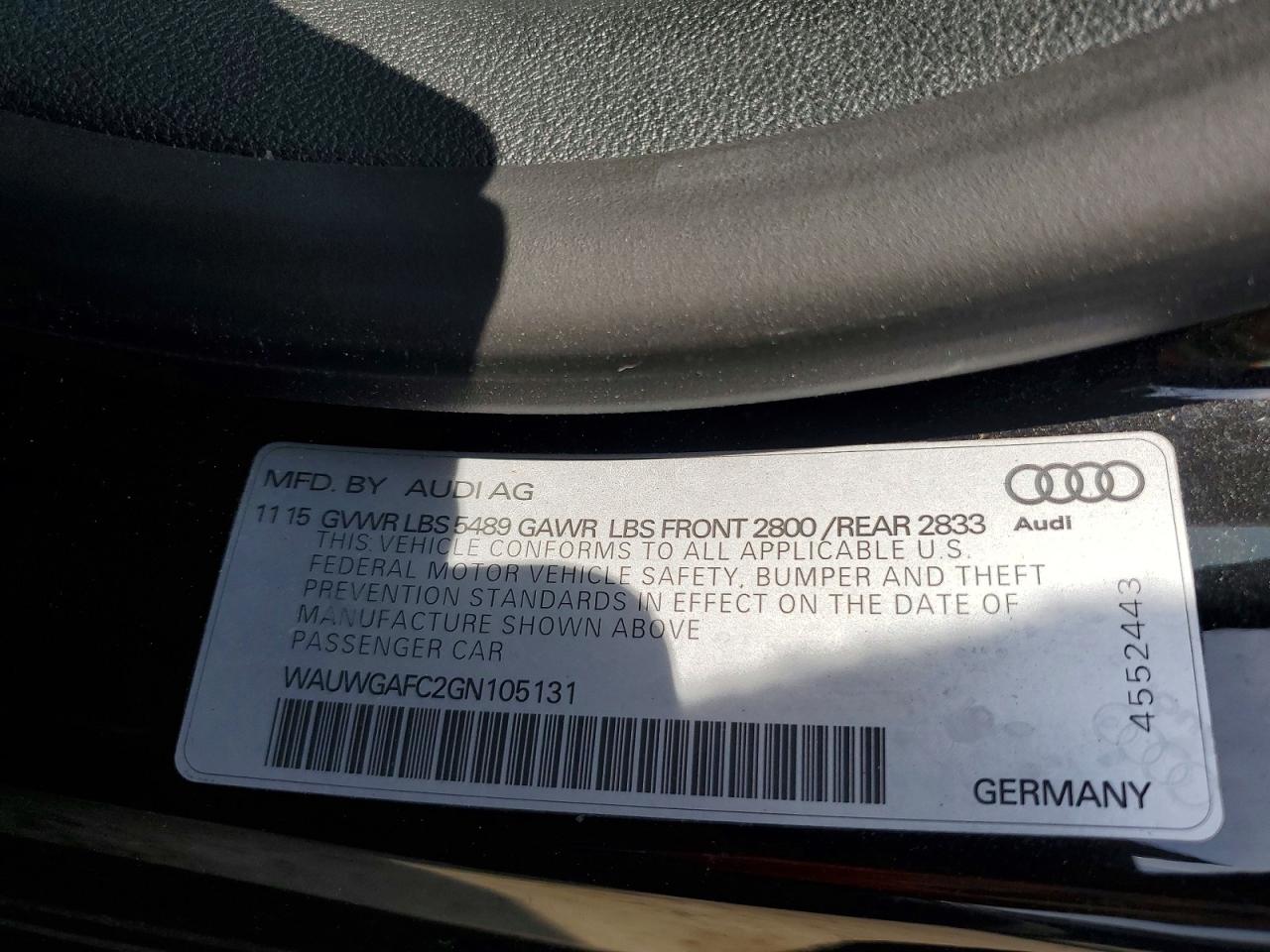2016 AUDI A7