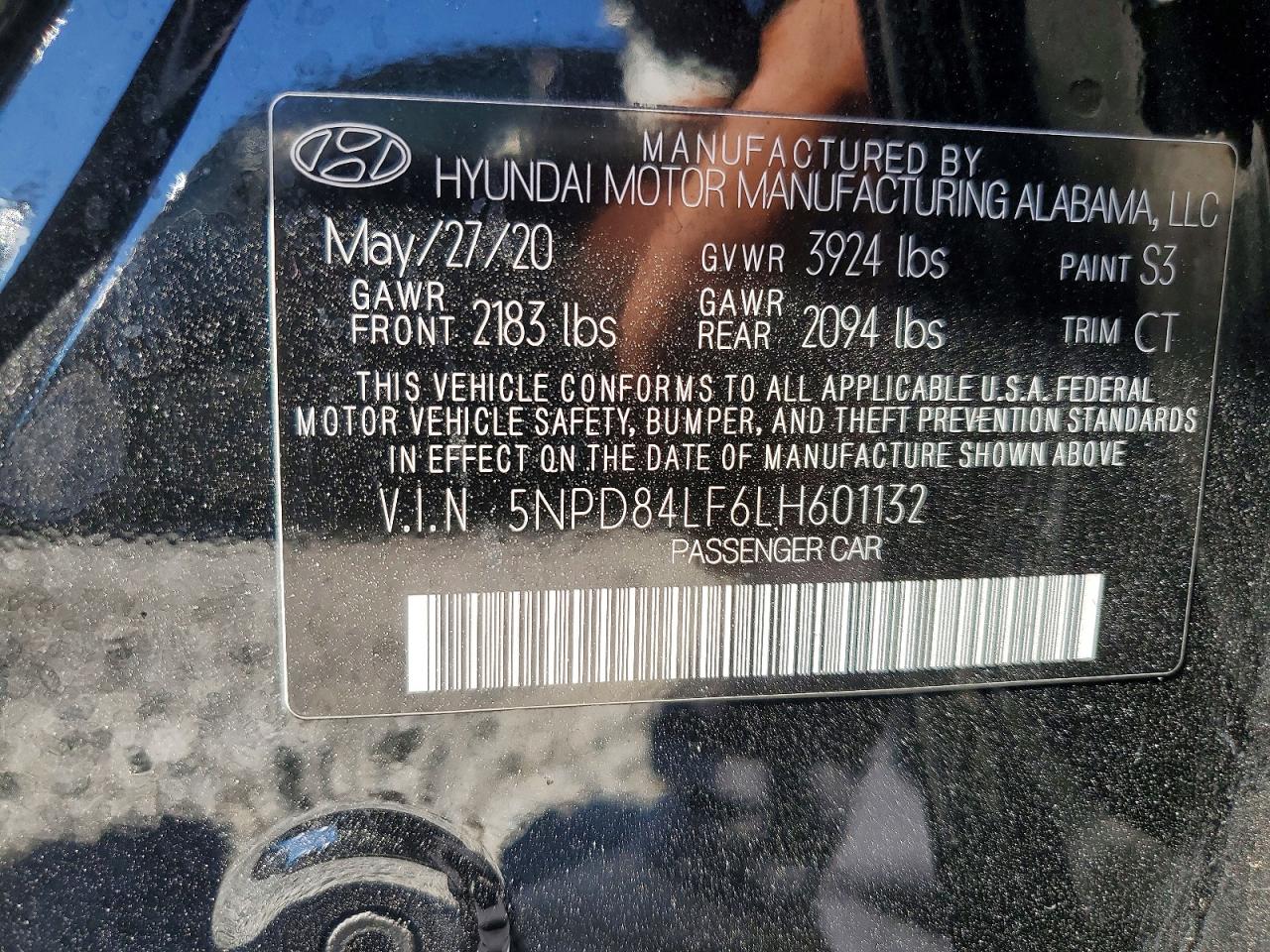 2020 HYUNDAI ELANTRA