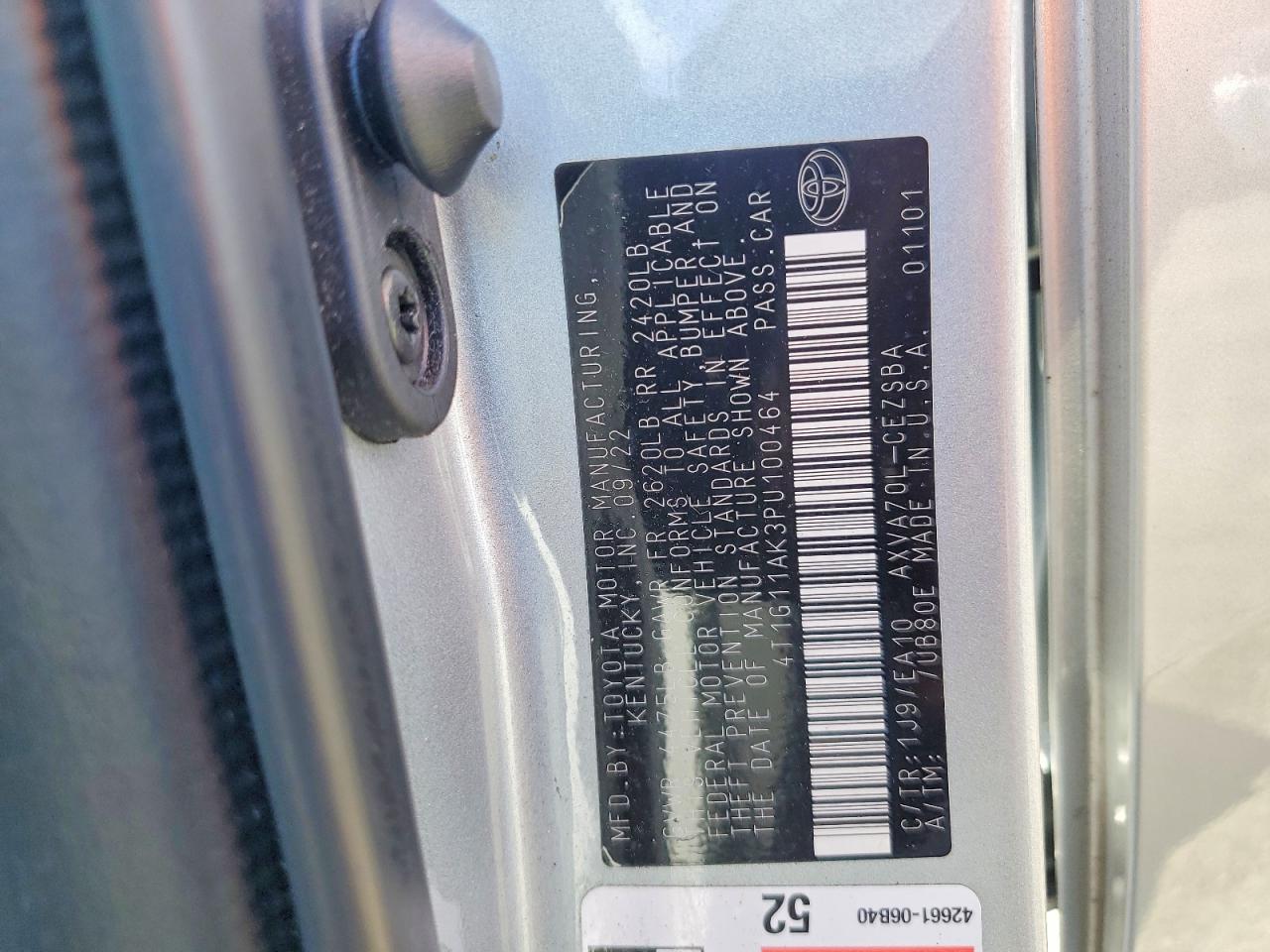 2023 TOYOTA CAMRY