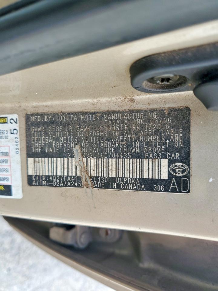 2006 TOYOTA COROLLA