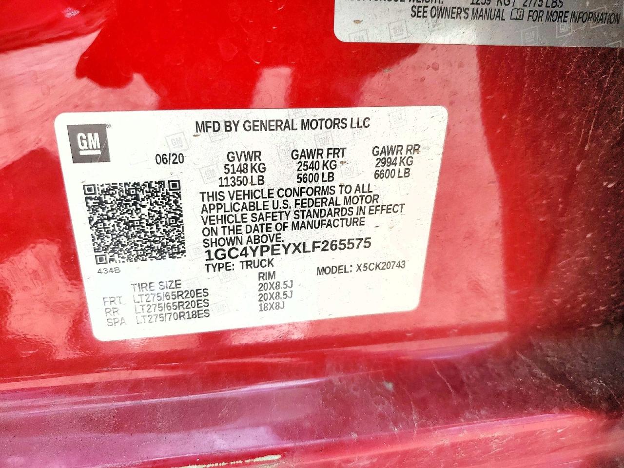 2020 CHEVROLET SILVERADO