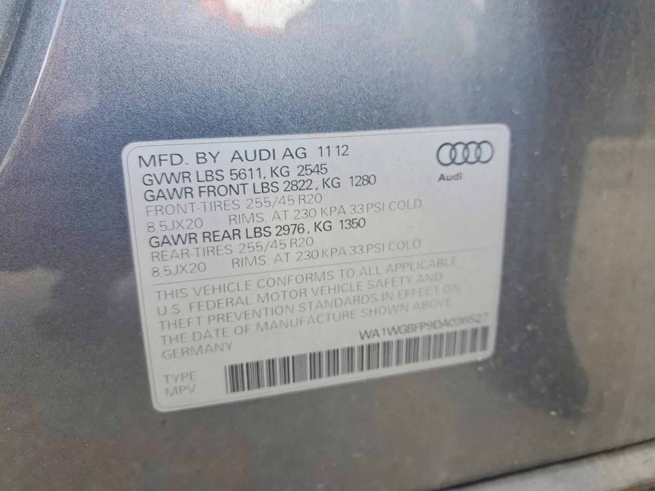2013 AUDI Q5