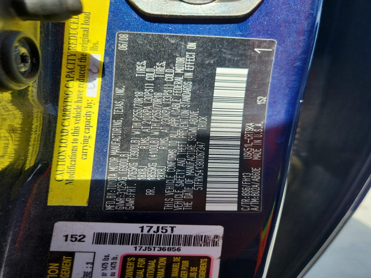 2008 TOYOTA TUNDRA