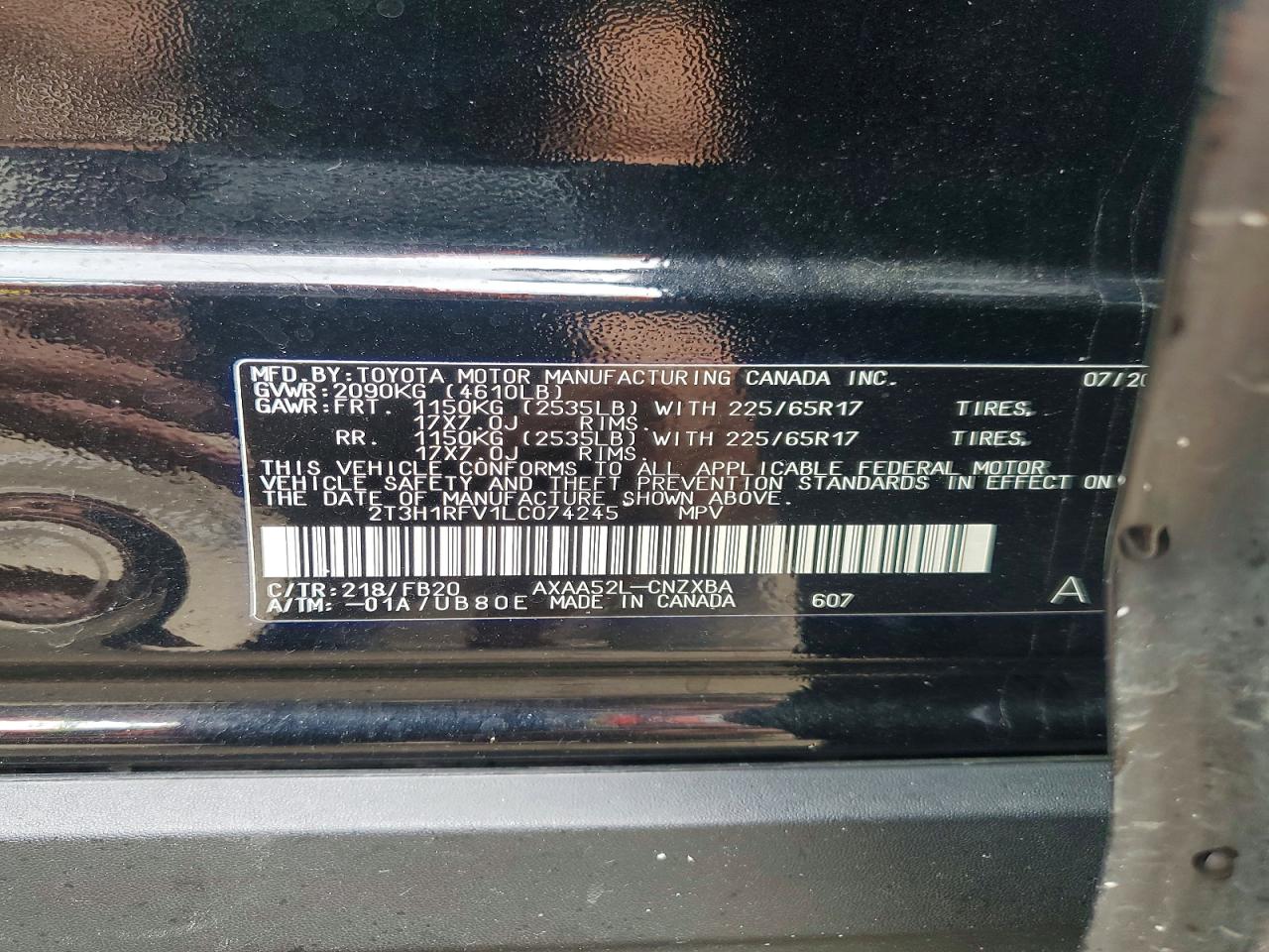 2020 TOYOTA RAV4