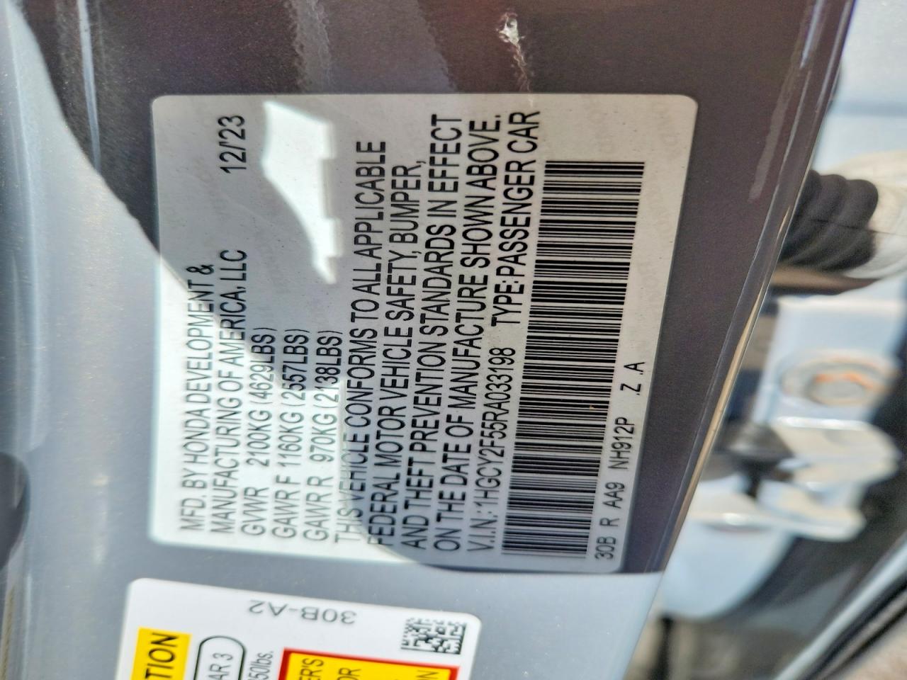 2024 HONDA ACCORD