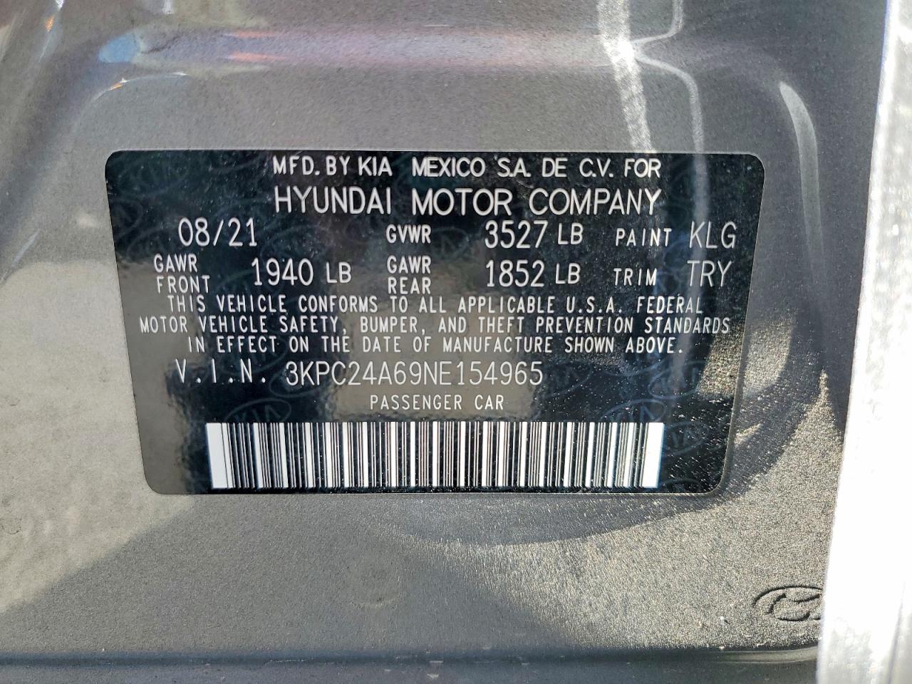 2022 HYUNDAI ACCENT