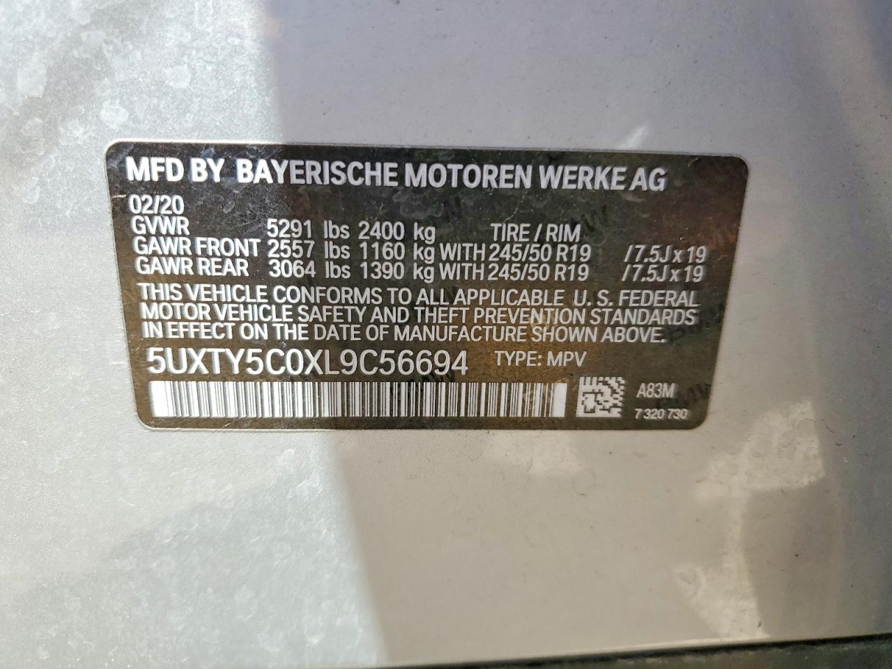 2020 BMW X3