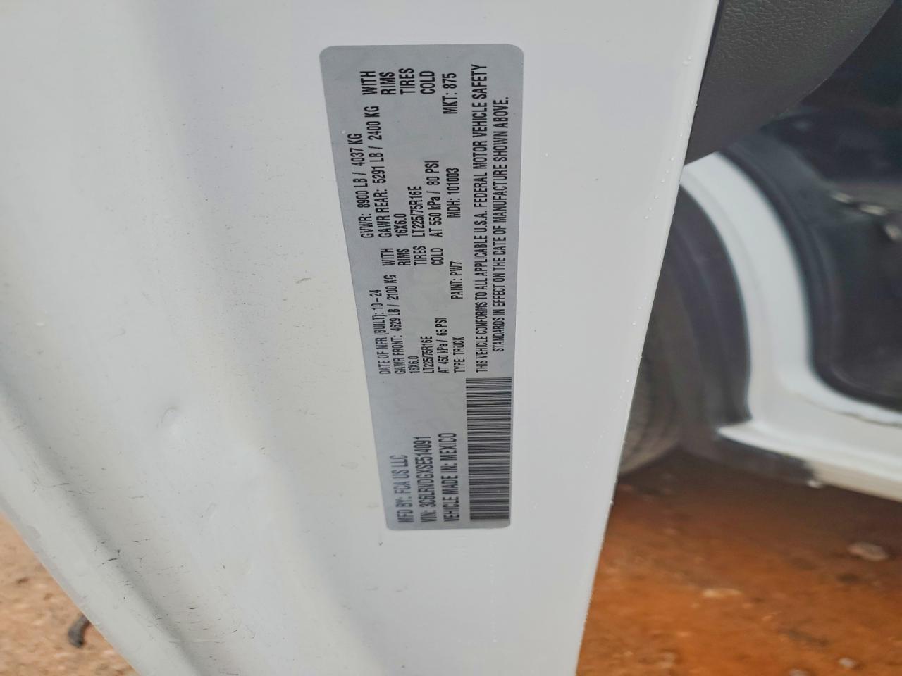 2025 RAM PROMASTER