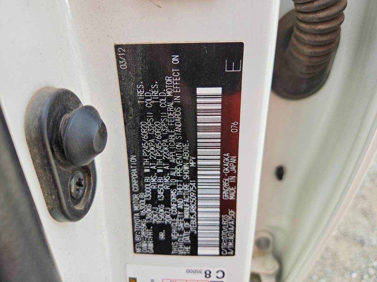 2012 TOYOTA 4RUNNER