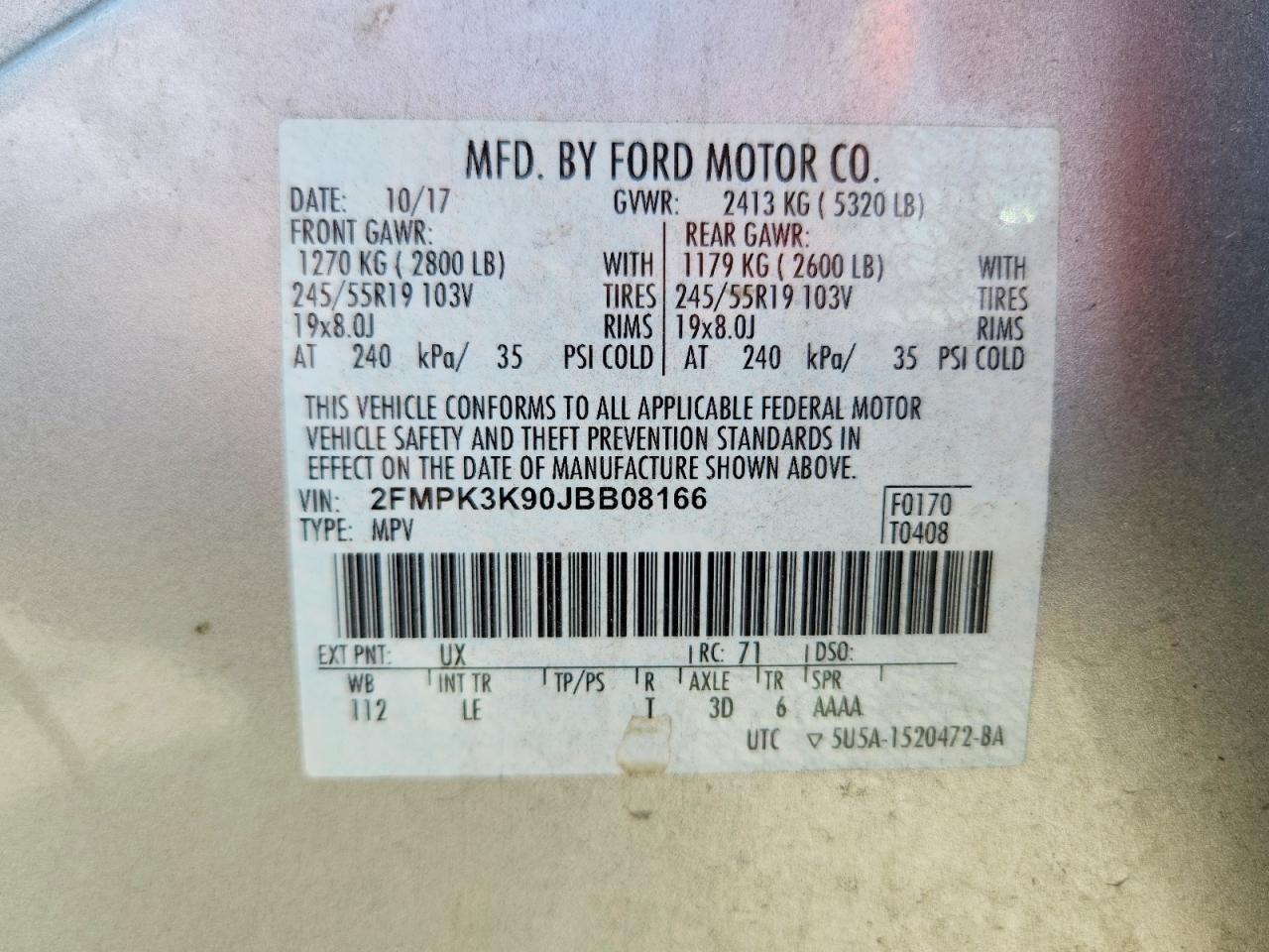 2018 FORD EDGE