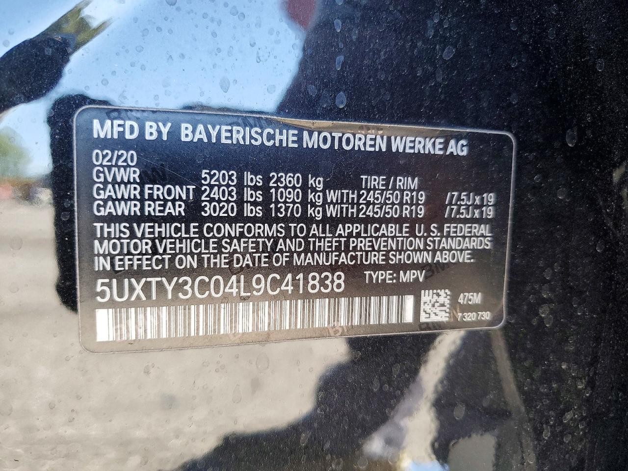 2020 BMW X3