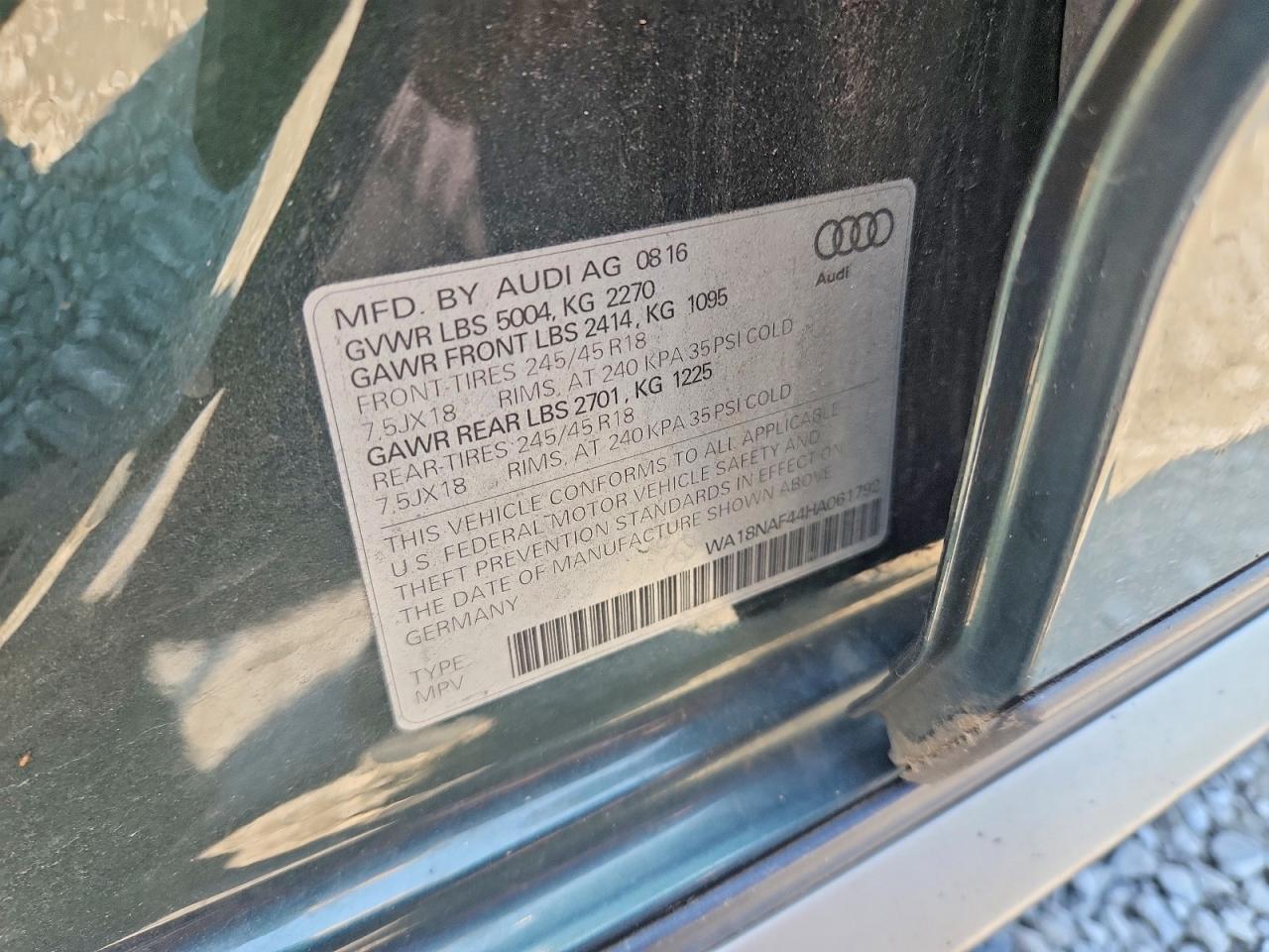 2017 AUDI A4