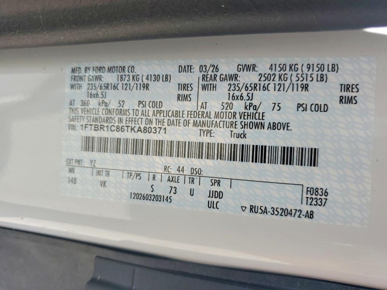 2026 FORD TRANSIT