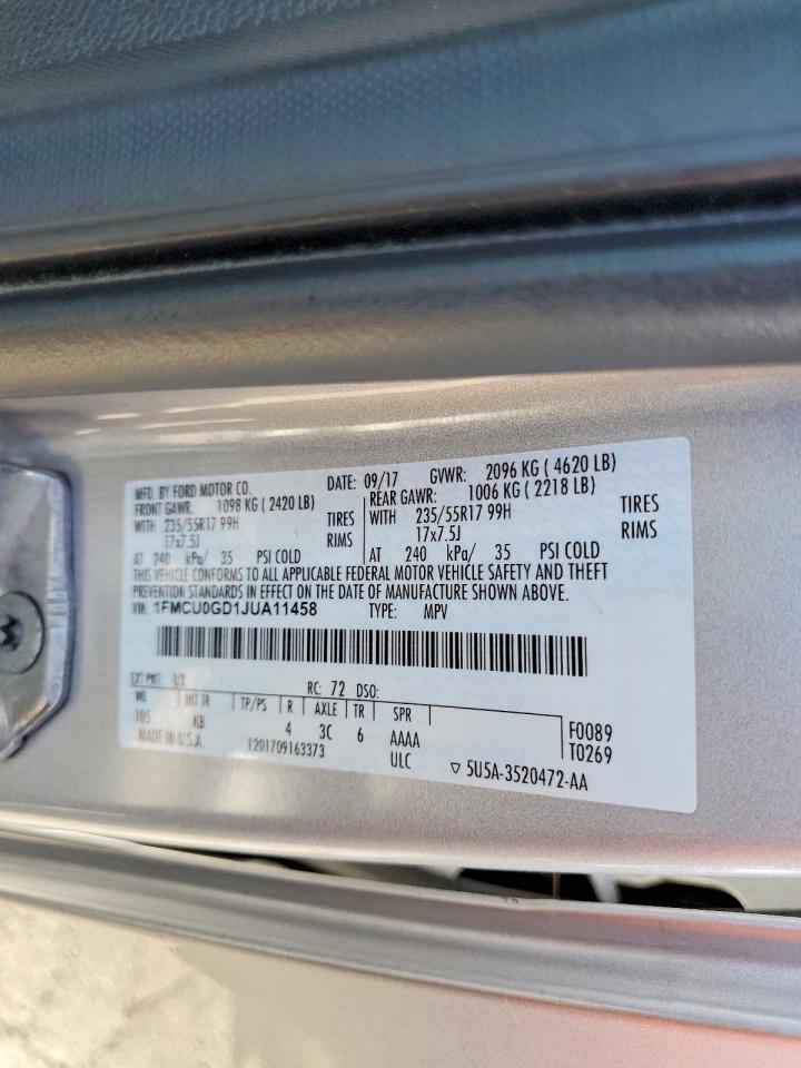 2018 FORD ESCAPE