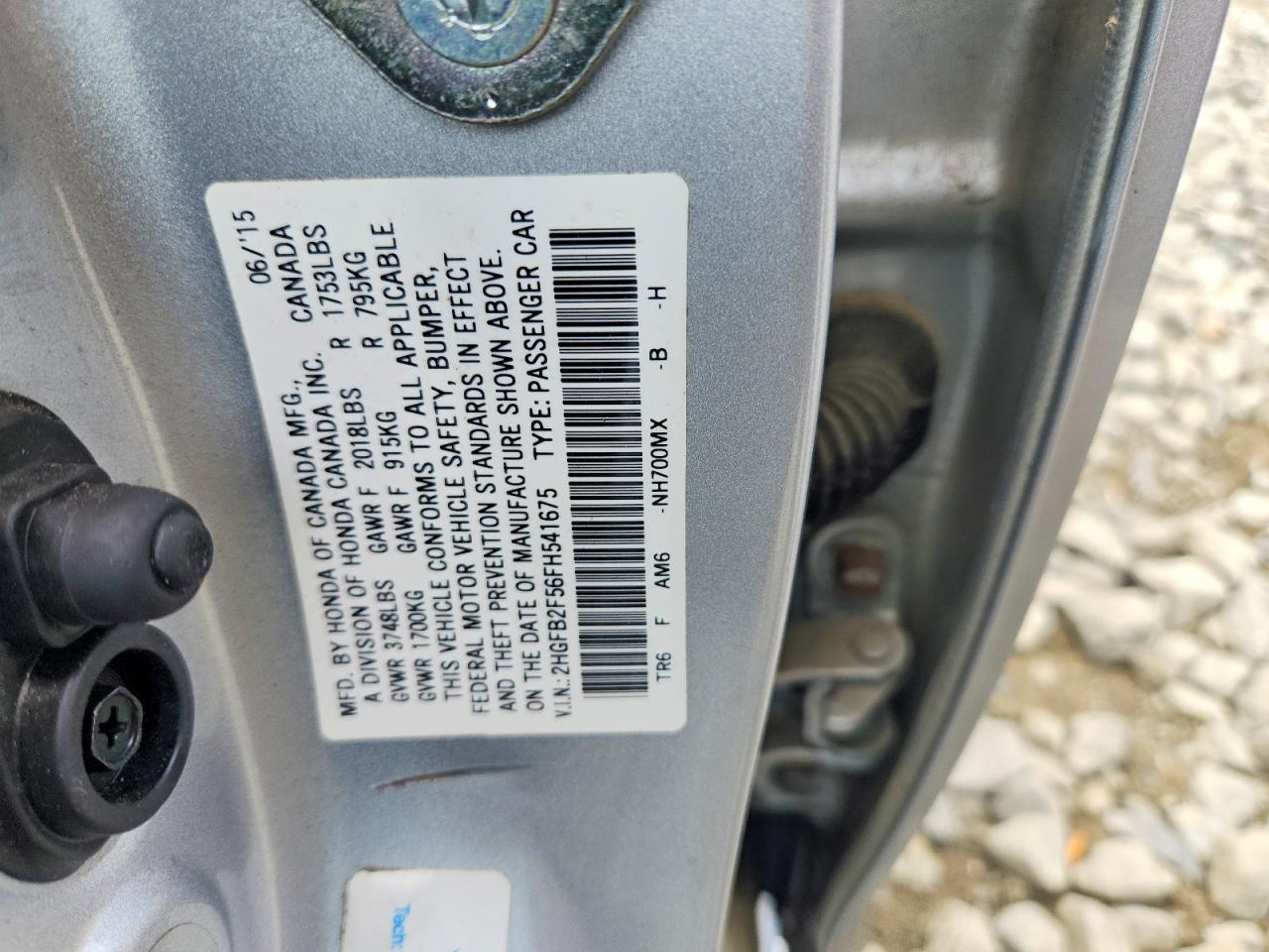 2015 HONDA CIVIC
