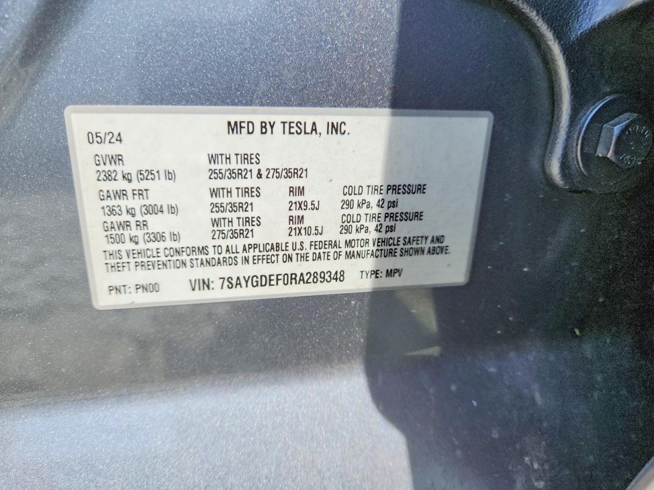 2024 TESLA MODEL Y