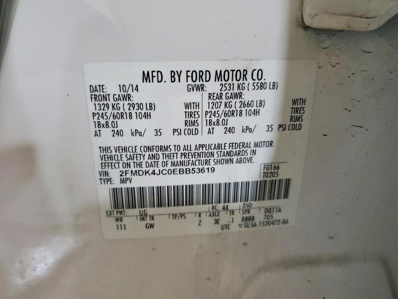2014 FORD EDGE
