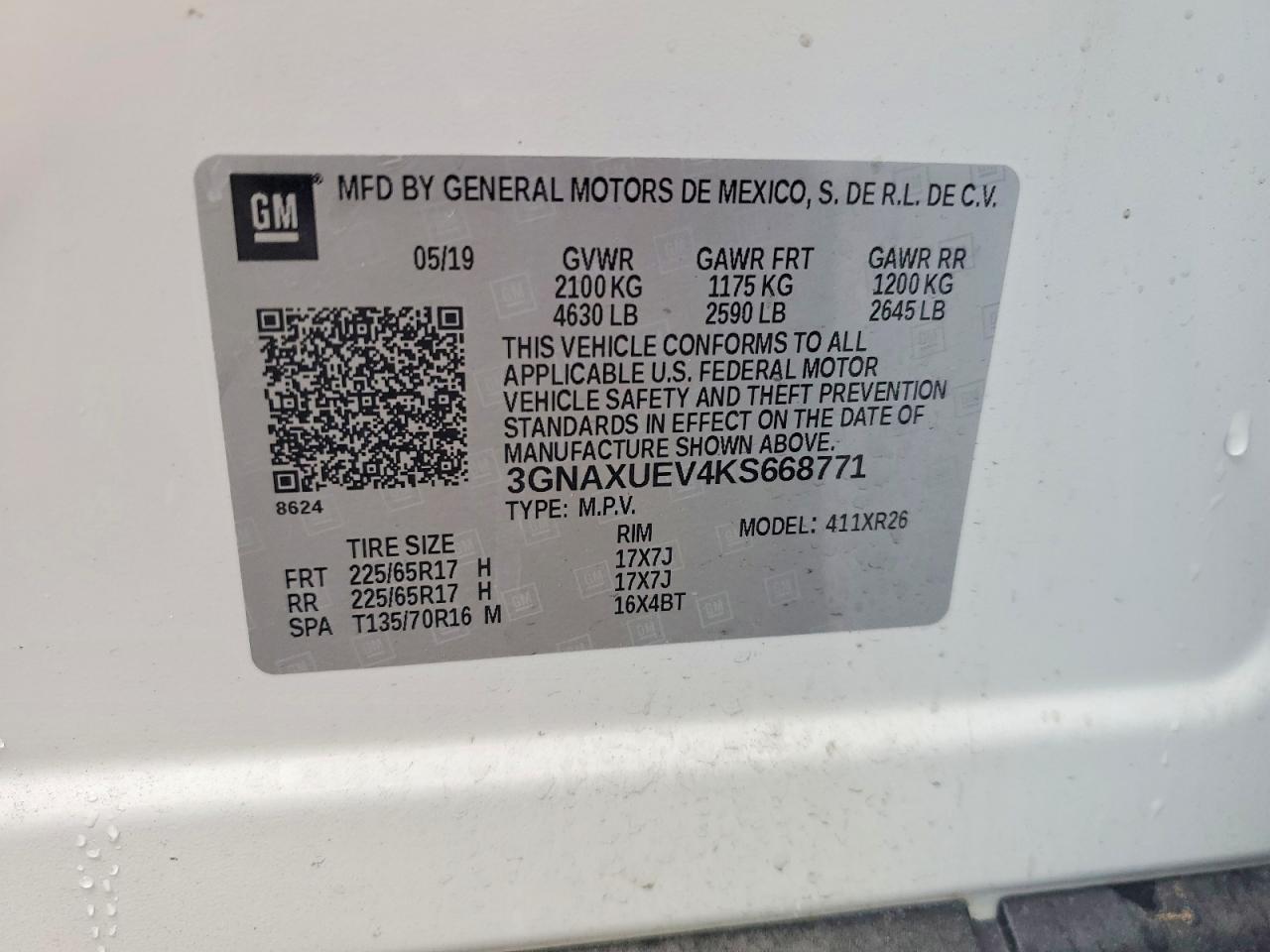 2019 CHEVROLET EQUINOX