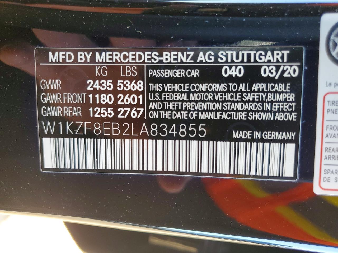2020 MERCEDES-BENZ E-CLASS