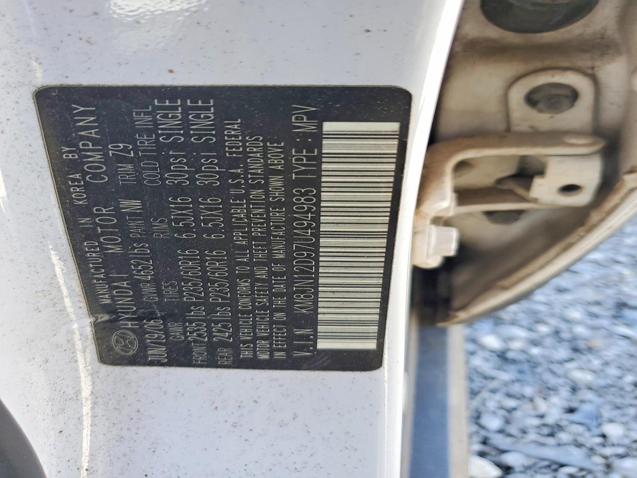 2007 HYUNDAI TUCSON