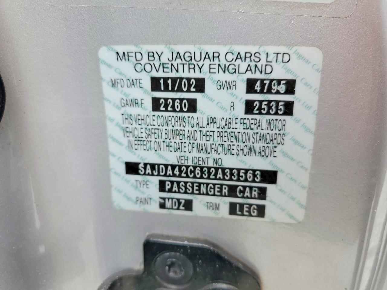 2003 JAGUAR XK8