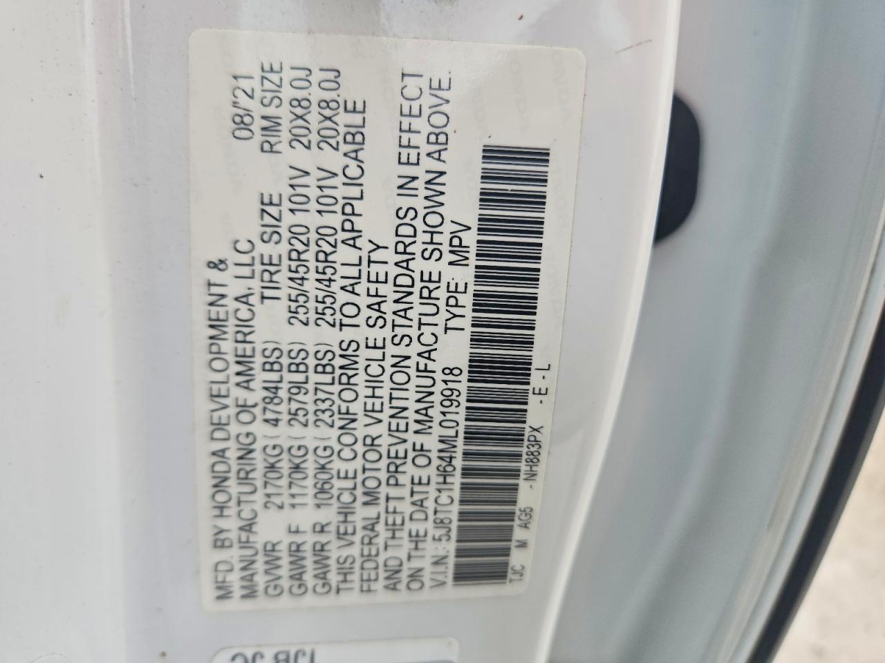 2021 ACURA RDX