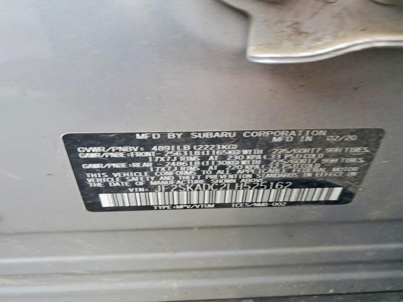 2020 SUBARU FORESTER