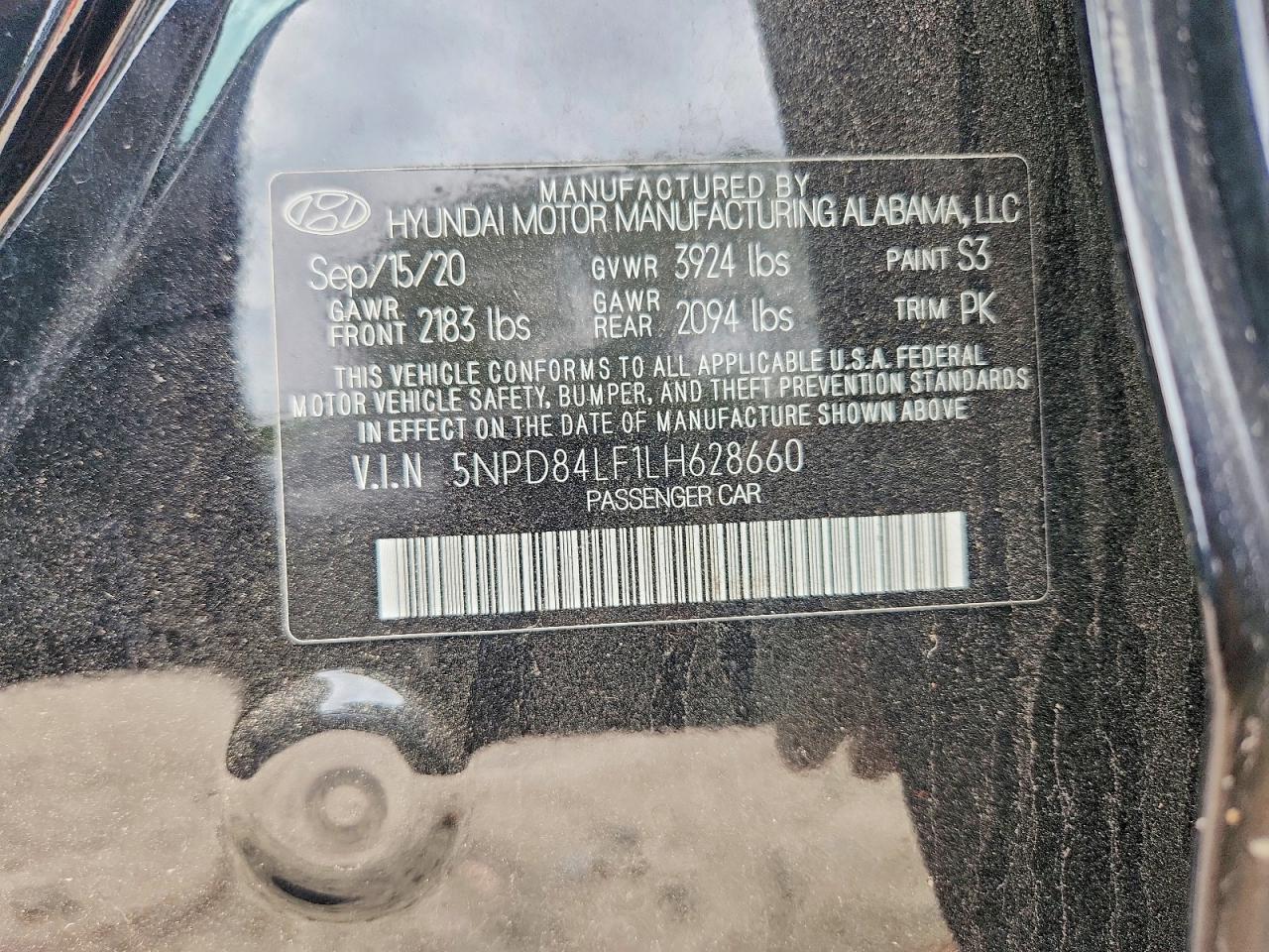 2020 HYUNDAI ELANTRA