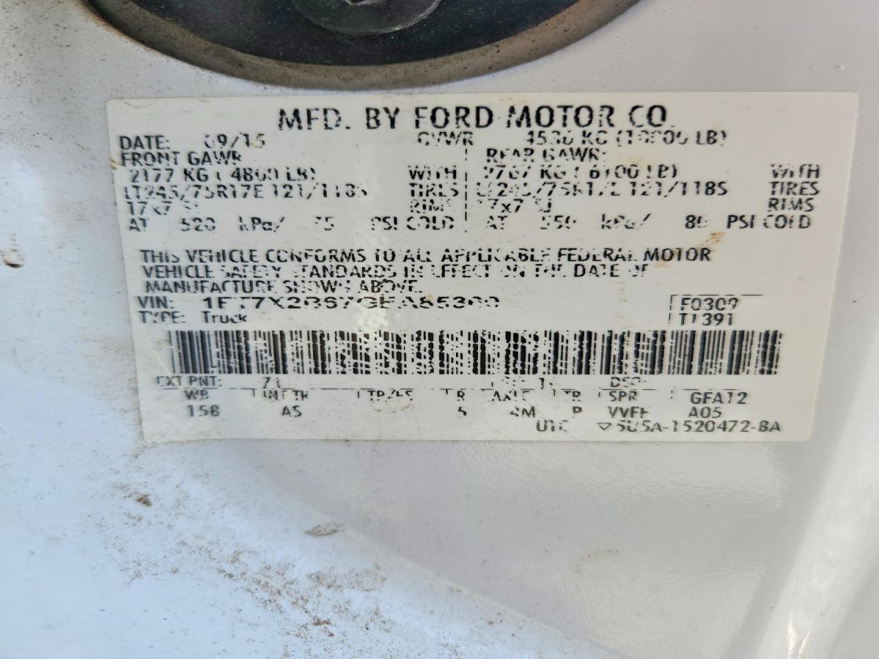 2016 FORD F250