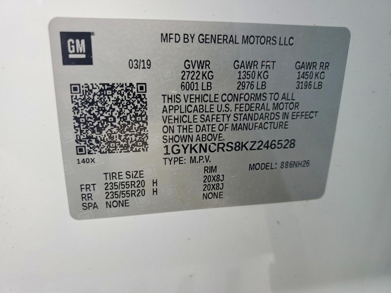 2019 CADILLAC XT5