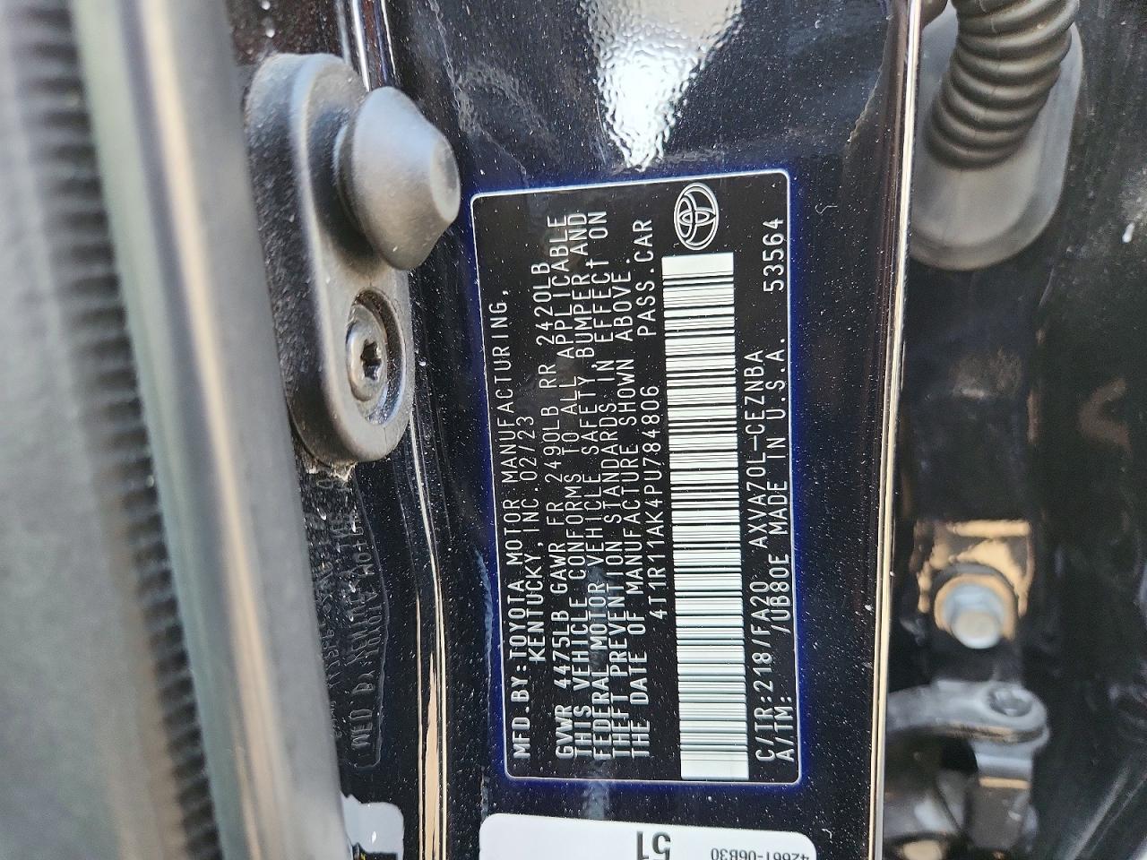 2023 TOYOTA CAMRY