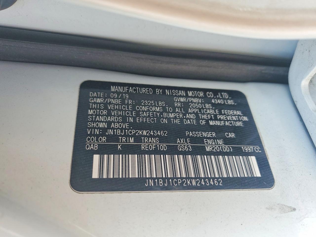 2019 NISSAN ROGUE